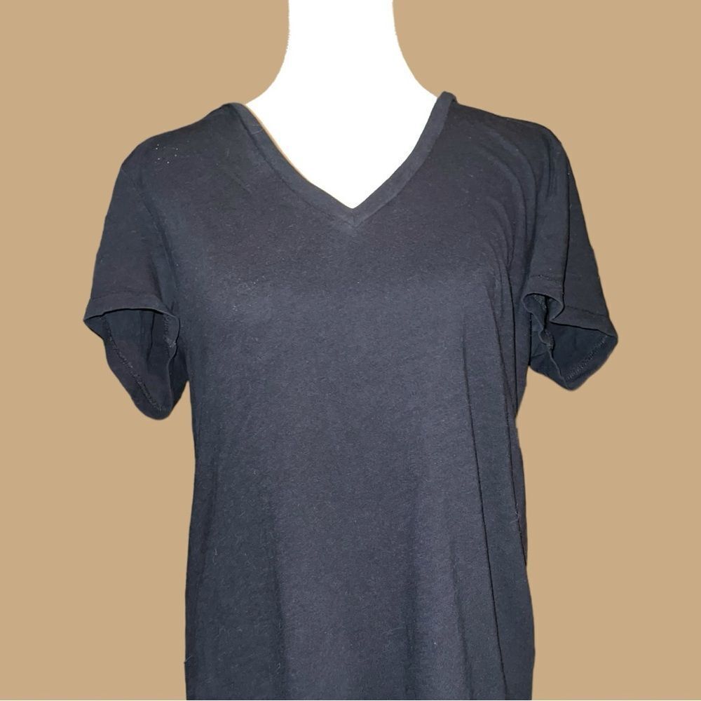 J. Crew black vneck tee. Pre loved